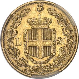 ITALIE Umberto I (1878-1900). 20 lire 1884, ... 