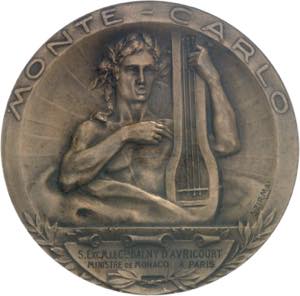 MONACO Albert Ier (1889-1922). Médaille, le ... 