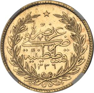 TURQUIE Mehmed VI (1918-1922). 500 kurush AH ... 