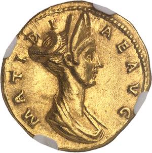 EMPIRE ROMAIN Plotine, épouse de Trajan ... 