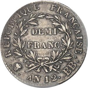 FRANCE Consulat (1799-1804). Demi-franc ... 
