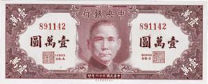 CHINE - CHINE 10000 yuan ... 