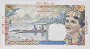 GUADELOUPE - GUADELOUPE 1000 francs type ... 