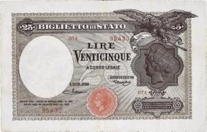 ITALIE - ITALY 25 lire ... 
