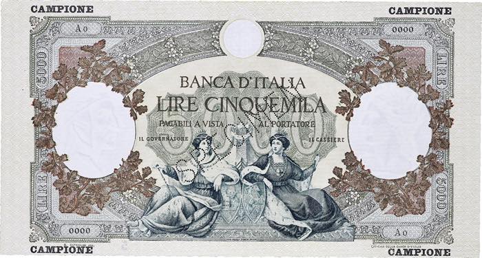 ITALIE - ITALY 5000 lire ... 