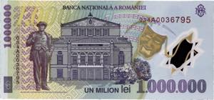 ROUMANIE - ROMANIA 1000000 lei type ... 