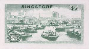 SINGAPOUR - SINGAPORE Lot (2) - 5 dollars et ... 