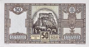 SLOVAQUIE - SLOVAKIA 50 korun avec un ... 