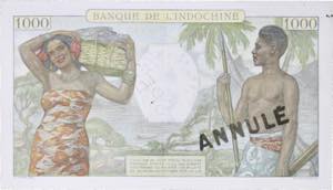 TAHITI - TAHITI 1000 francs SPECIMEN - ... 