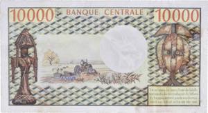 TCHAD - CHAD 10000 francs avec le portrait ... 