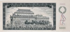 TCHÉCOSLOVAQUIE - CZECHOSLOVAKIA 5000 korun ... 