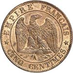 Napoléon III (1852-1870). 5 centimes 1865, ... 