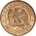 Napoléon III (1852-1870). 2 centimes 1854, ... 