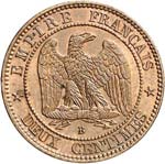 Napoléon III (1852-1870). 2 centimes 1854, ... 