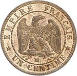 Napoléon III (1852-1870). 1 centime 1855, ... 