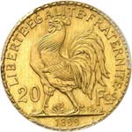III° République (1870-1940). 20 francs or ... 