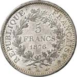 III° République (1870-1940). 5 francs ... 