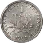 III° République (1870-1940). Franc 1900. - ... 