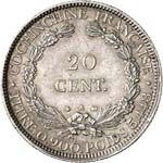 Cochinchine. 20 centimes 1879, Paris. - Av. ... 