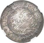 République subalpine (1800-1802). 5 francs ... 