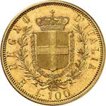 Victor Emmanuel II (1861-1878). 100 lire ... 