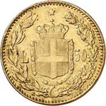 Umberto Ier (1878-1900). 50 lire 1884, Rome. ... 