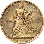 Victor Emanuel III (1900-1946). 100 lire or ... 