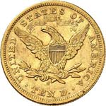 10 dollars Liberté 1872, San Francisco. - ... 