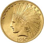 10 dollars Indien 1910, ... 