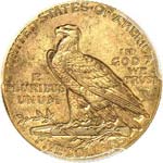 5 dollars Indien 1909, Philadelphie. - Av. ... 