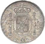 Isabelle II (1833-1868). 20 reales 1855, ... 