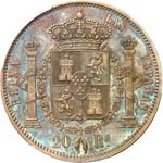 Isabelle II (1833-1868). 20 reales 186. , ... 
