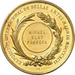 Alphonse XIII (1886-1931). Médaille en or ... 