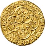 Charles IV 1322-1328). Petit royal d’or ou ... 