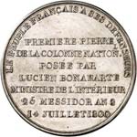 Consulat (1799-1804). Médaille en argent ... 