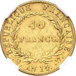 Premier Empire (1804-1814). 40 francs or an ... 