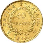 Premier Empire (1804-1814). 40 francs or ... 