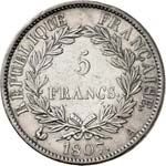 Premier Empire (1804-1814). 5 francs 1807 ... 