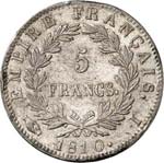 Premier Empire (1804-1814). 5 francs 1810, ... 