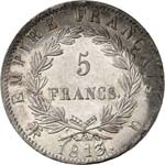 Premier Empire (1804-1814). 5 francs 1813, ... 