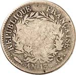 Premier Empire (1804-1814). 2 francs An 13, ... 