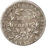 Premier Empire (1804-1814). Demi franc An ... 