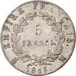 Cent jours (1815). 5 francs 1815, Toulouse. ... 