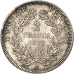 Napoléon III (1852-1870). 2 francs 1855, ... 