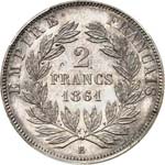 Napoléon III (1852-1870). 2 francs 1861, ... 