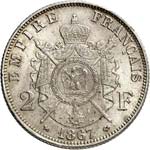 Napoléon III (1852-1870). 2 francs 1867, ... 