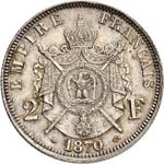 Napoléon III (1852-1870). 2 francs 1870, ... 