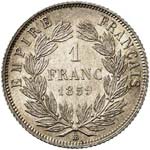 Napoléon III (1852-1870). Franc 1859, ... 