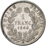 Napoléon III (1852-1870). Franc 1860, ... 