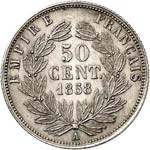 Napoléon III (1852-1870). 50 centimes 1858, ... 
